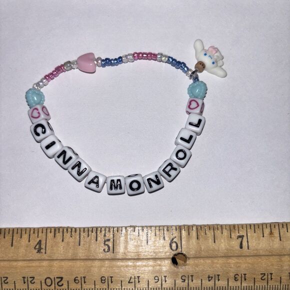 Multicolor “Cinnamonroll” Bracelet Adult Beaded Handmade Naughty Hello Kitty - Picture 2 of 4